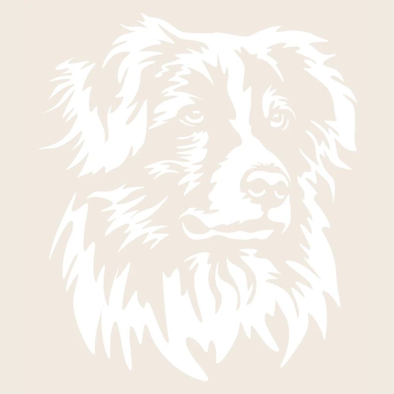 Australian Shepherd Kopf "Black Edition"