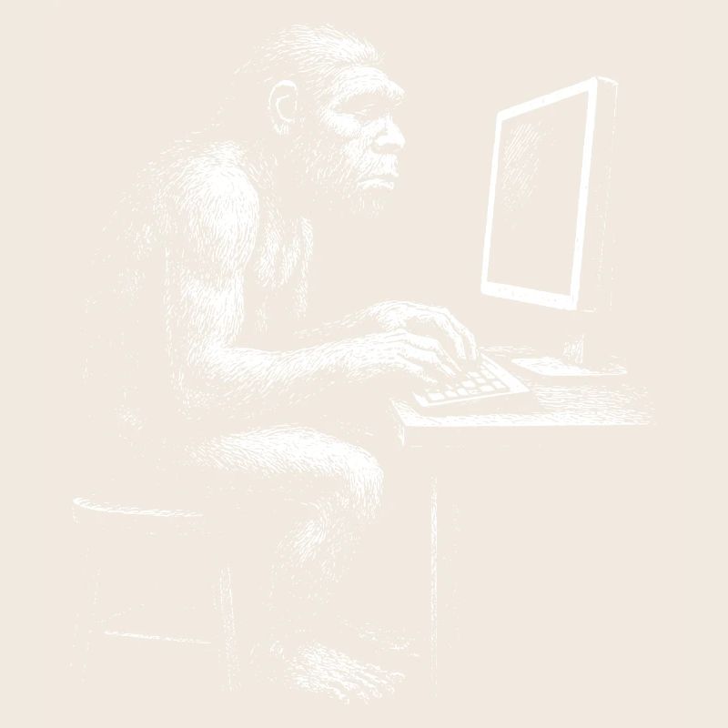 Digital Coder Homo Erectus Geschenk