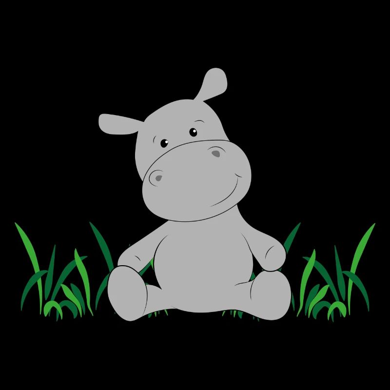 Hippopotamus on meadow