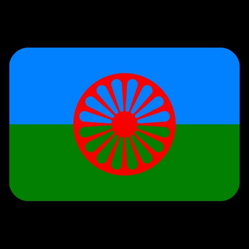 ROMANI FLAG round corner 400 dpi