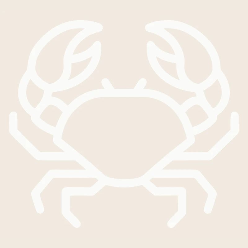 Minimalistische Krabbe online