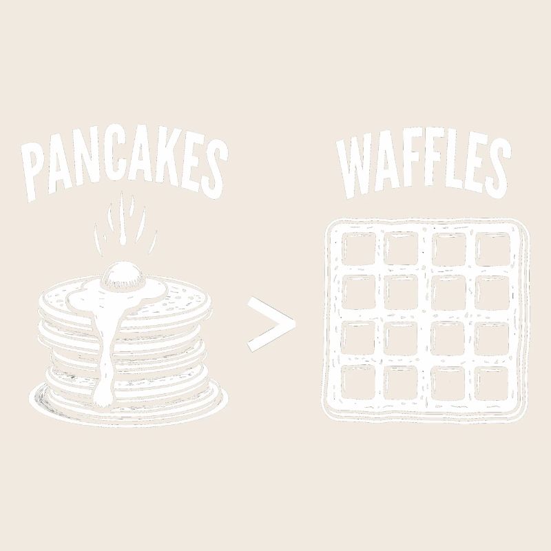 Pancakes over waffles