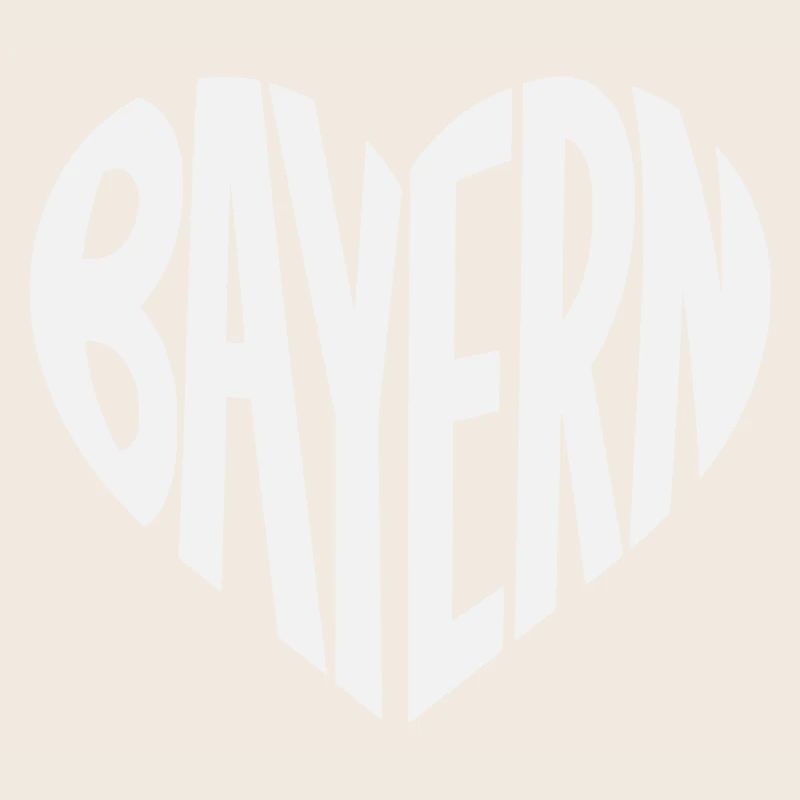 Bavaria Heart Typography