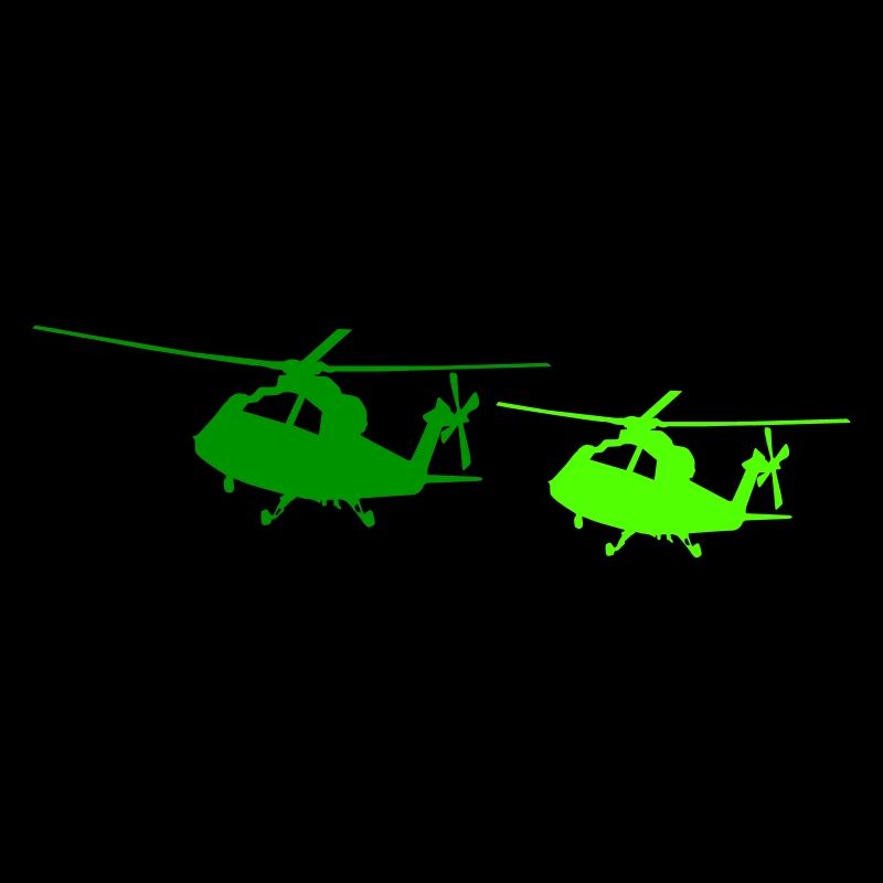 Silhouette d’hélicoptère