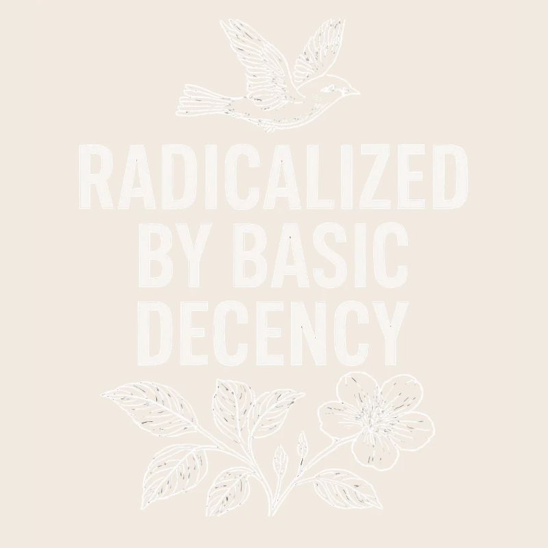 Radicalisé par une chemise de déclaration de décence basique