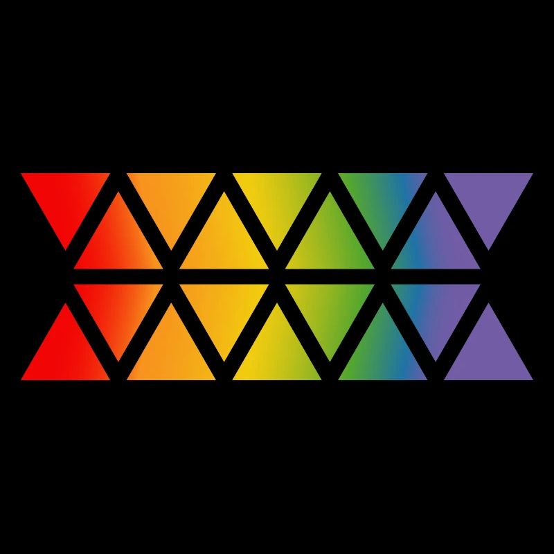 Triangles arc-en-ciel LGBT lgbtqi queer