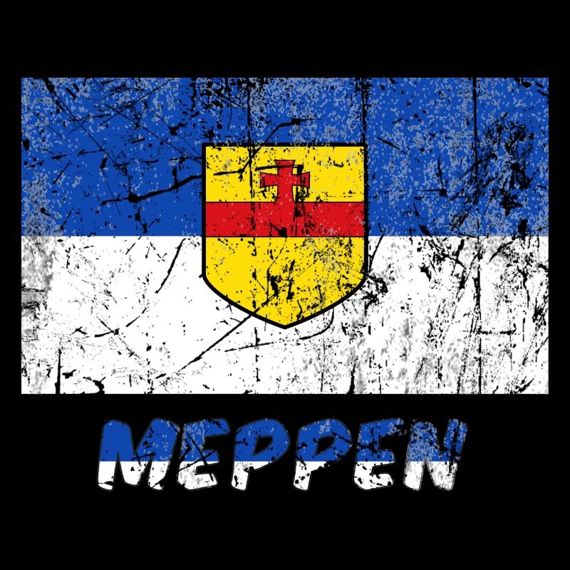 Stadtfahne Meppen city flag drapeau flag