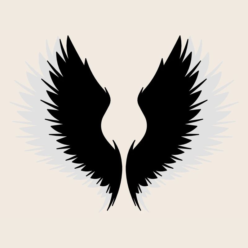 Wings with shadow