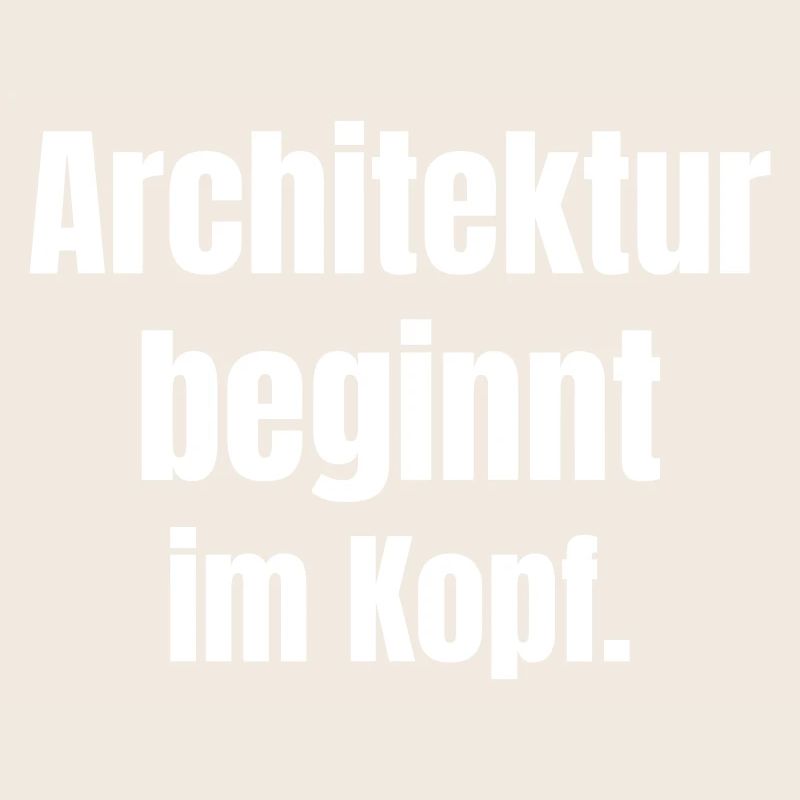 Architektur beginnt im Kopf