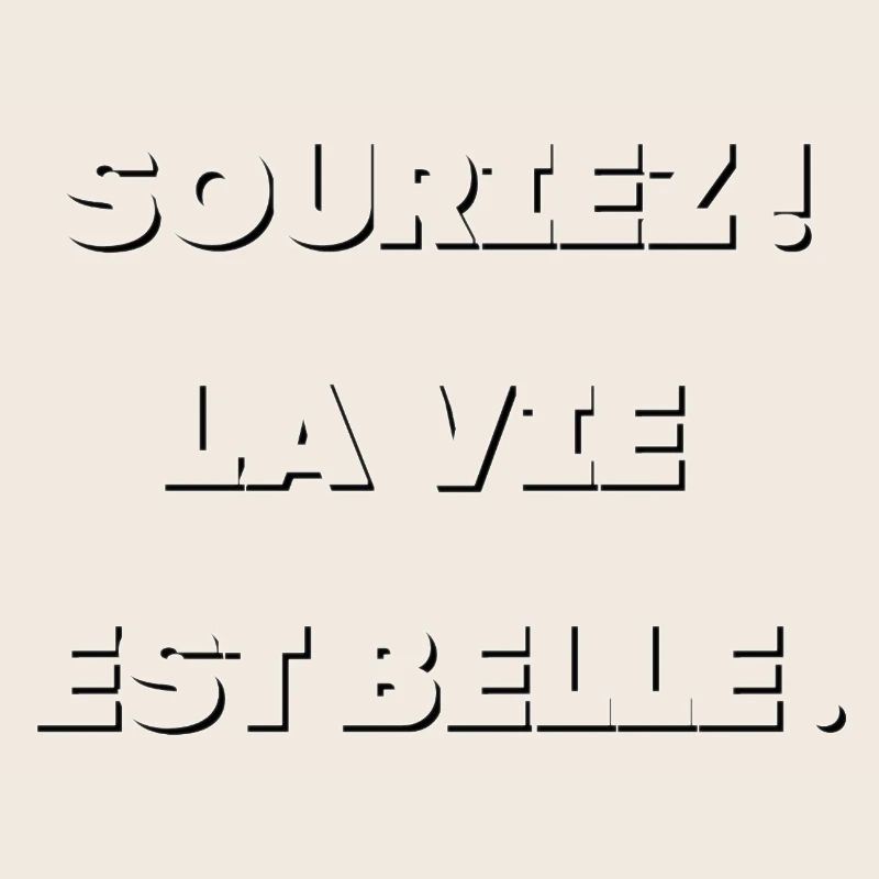 Neon Outline Typog Schwarz
