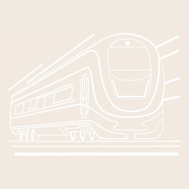 Look de bande dessinée de train