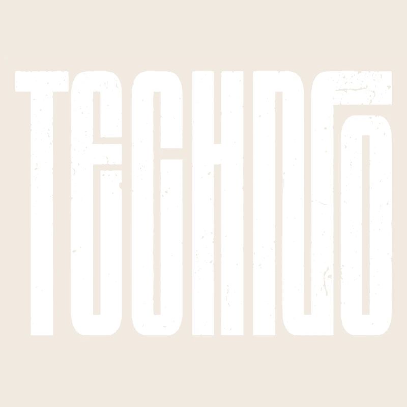 Techno Bold Retro Typografie