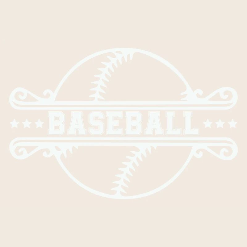 Baseball Ornament Frame Emblem