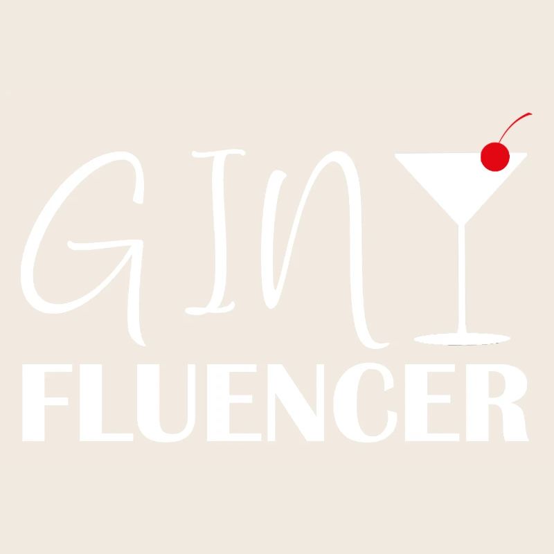 Ginfluencer Gin Statement Gin Drinker Saying