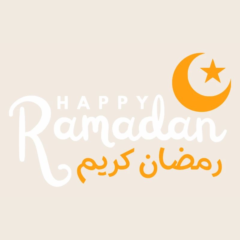 Ramadan Night Crescent Script