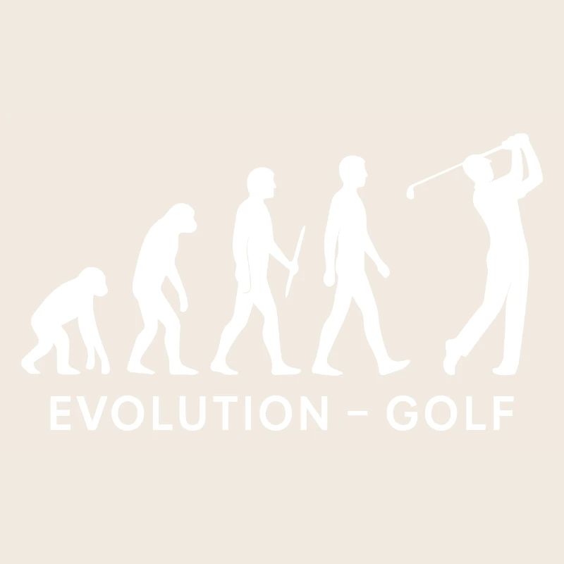 Evolution Golf Lustiger Golfer Humor Design