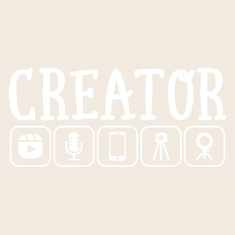 Content Creator Vlogger Online Streamer Influencer