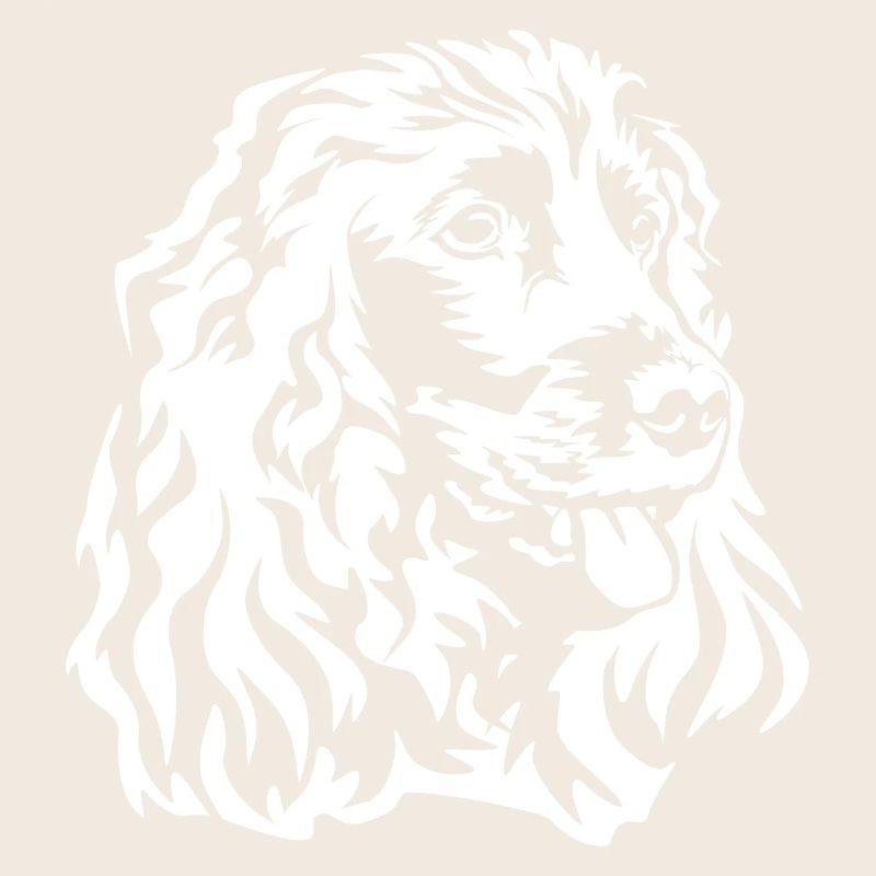 Tête de Cocker Spaniel "Black Edition"