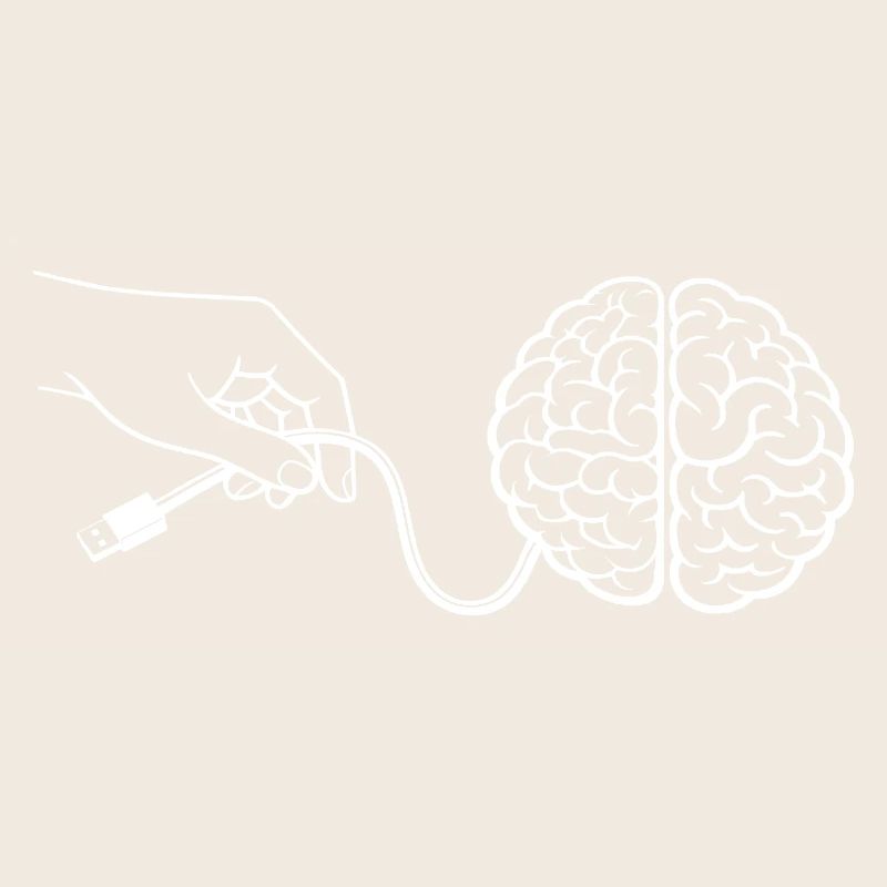 Brain Head Cable Connector Artificial Intelligence