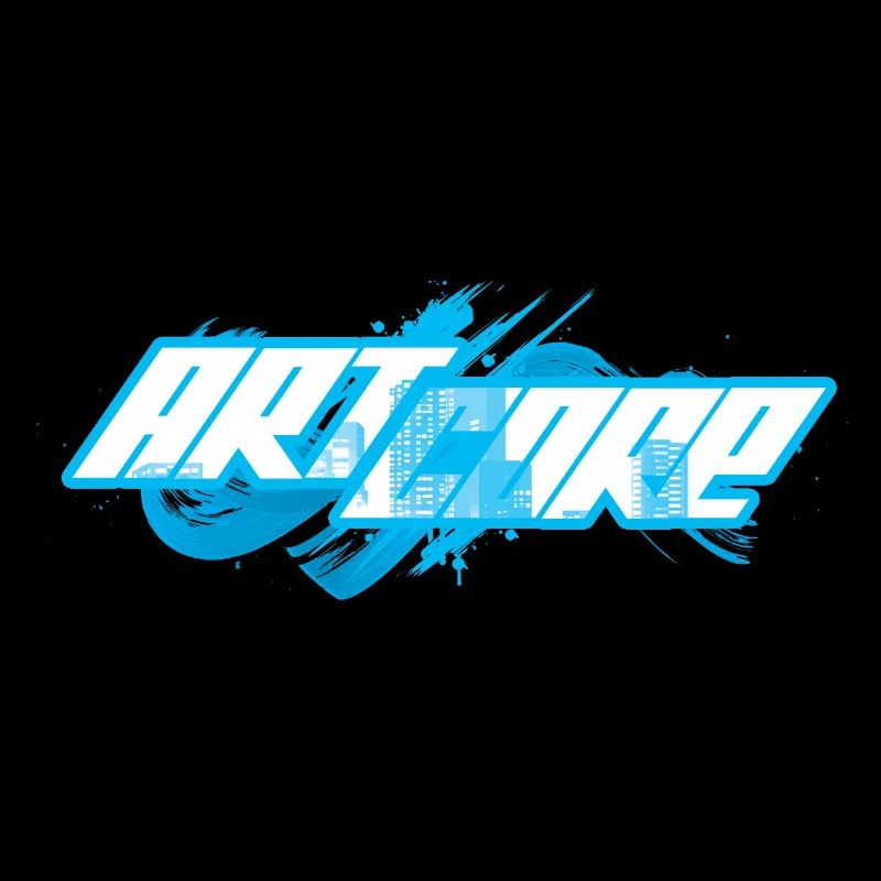 ArtCore graffiti Bleu Splash jeu de mot Hardcore