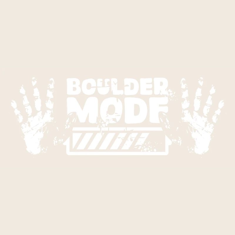 Boulder Chalk loading Hand Kletterer Symbol Logo