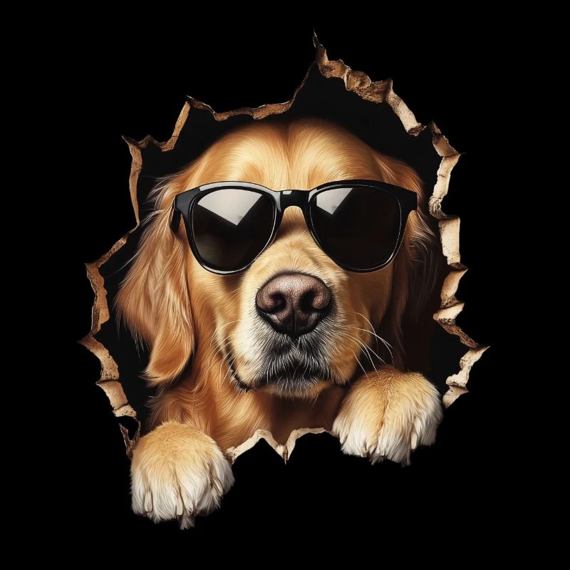 Drôle de chiens Propriétaire de chien Chien mignon Retriever