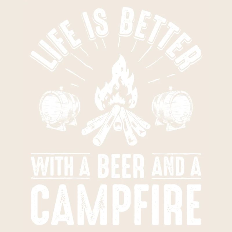Lagerfeuer-Bierabend-Grafik