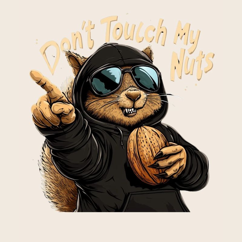 Don't Touch My Nuts - Funny Squirrel Design