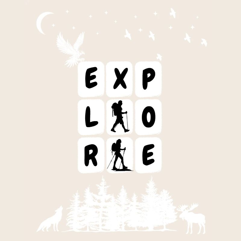 Graphique Explorer le camping