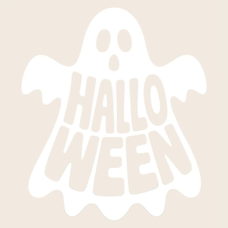 Halloween Ghost - Cool Spooky Logo