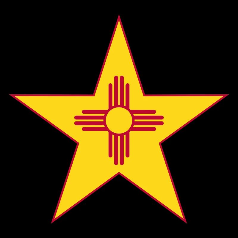 Two-piece New Mexico star design