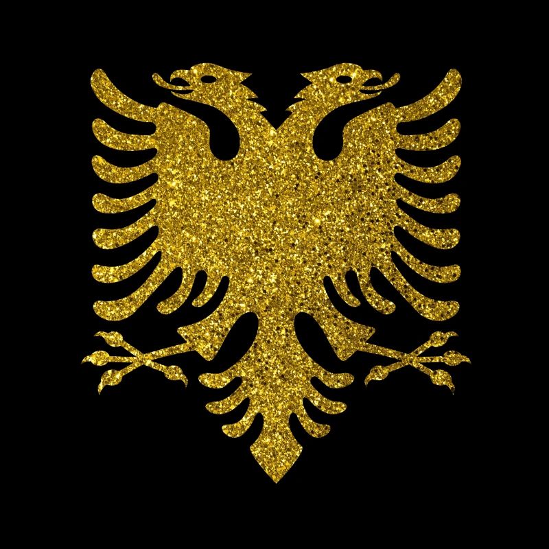 ALBANIE GOLD EAGLE Idée Cadeau Design Thème
