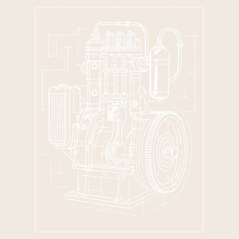 Plan de moteur industriel
