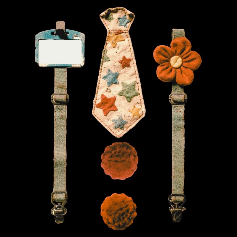 Vintage Star Tie Pattern