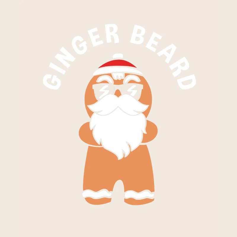 Gingerbread Christmas Gingerbread Man Bearded Beard