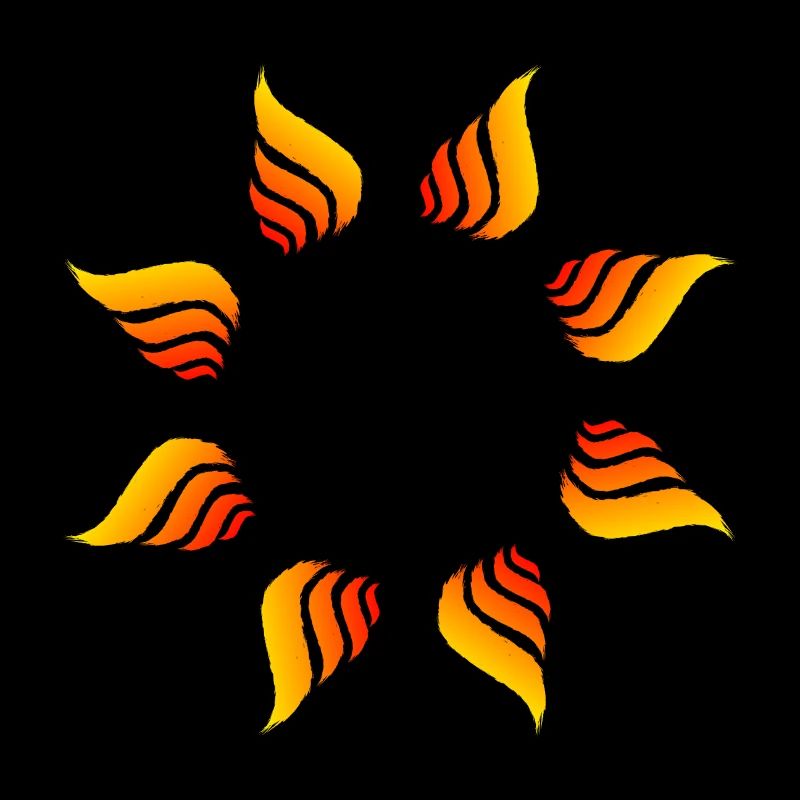 Fire circle circle shape