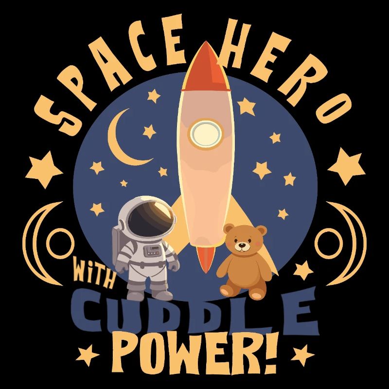 Astronaut mit Teddybär