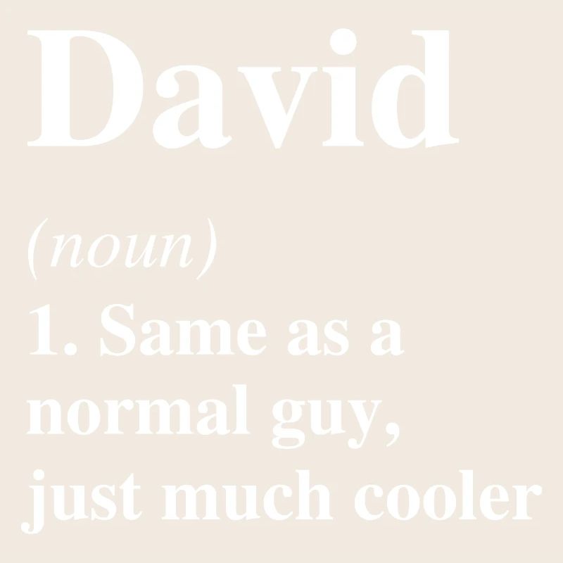 David Définition Cool Nom Dicton Cadeau