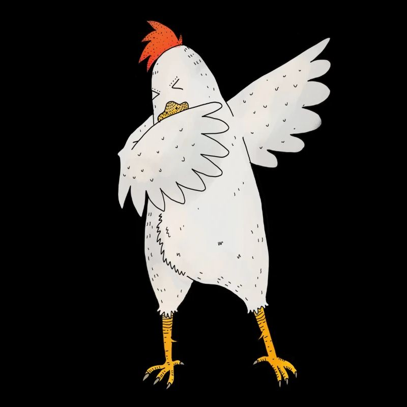 Dabbing Hahn Tier dab Bewegung Move Geschenk