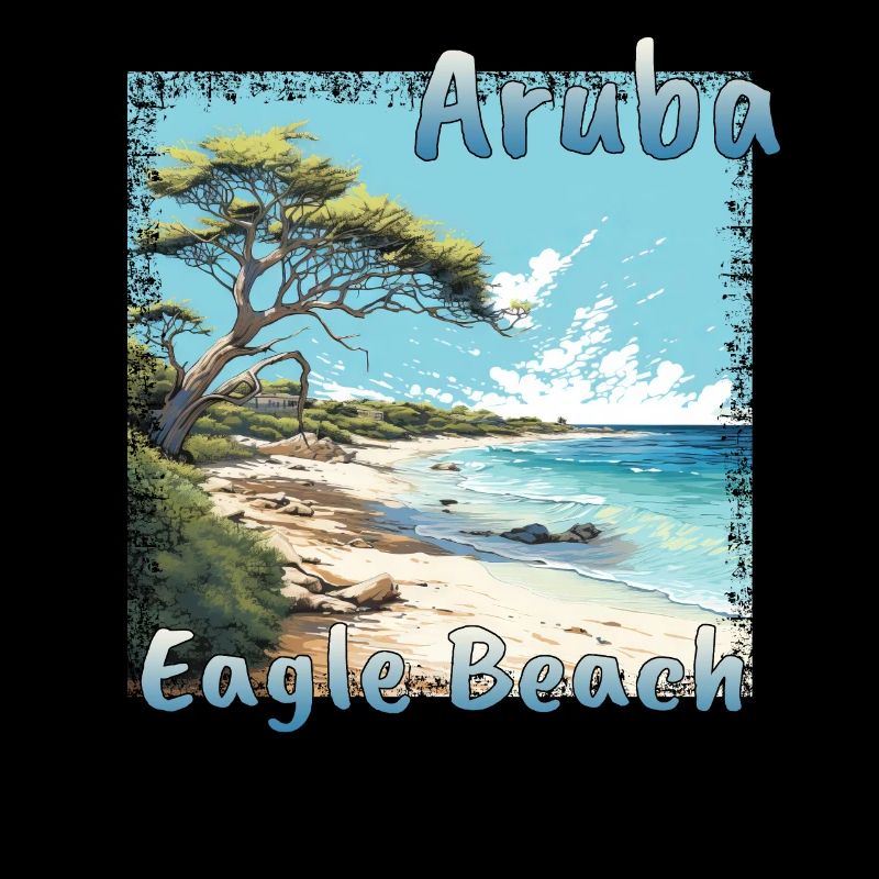 Summer Vibes in Aruba: Eagle Beach with a Grunge T