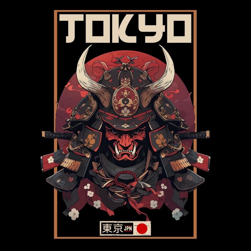 Asia 80s Japanese Retro Samurai Samurai
