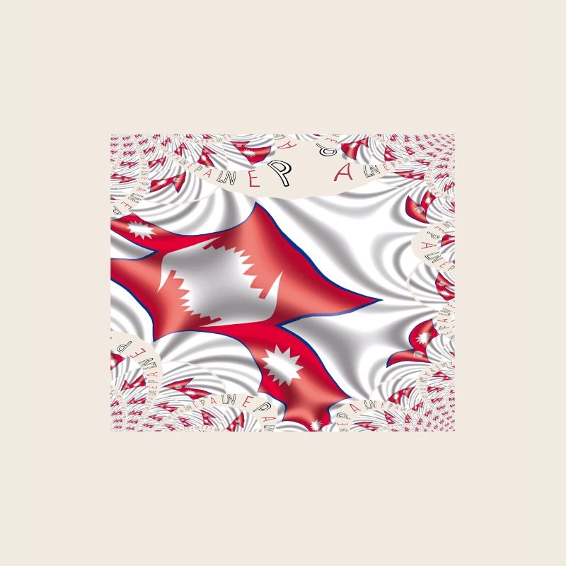 Nepal Flag Kathmandu Himalayan Harmony