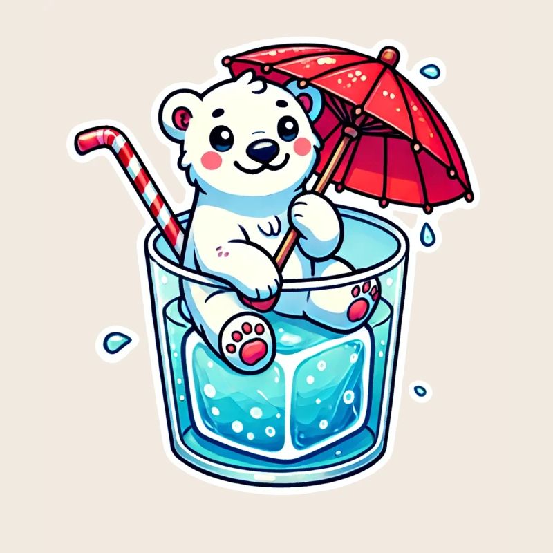 Eisbär Eiswürfel