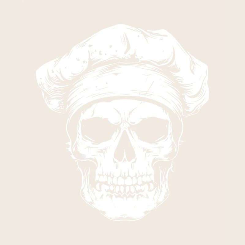 Koch Skull Skeleton Chef