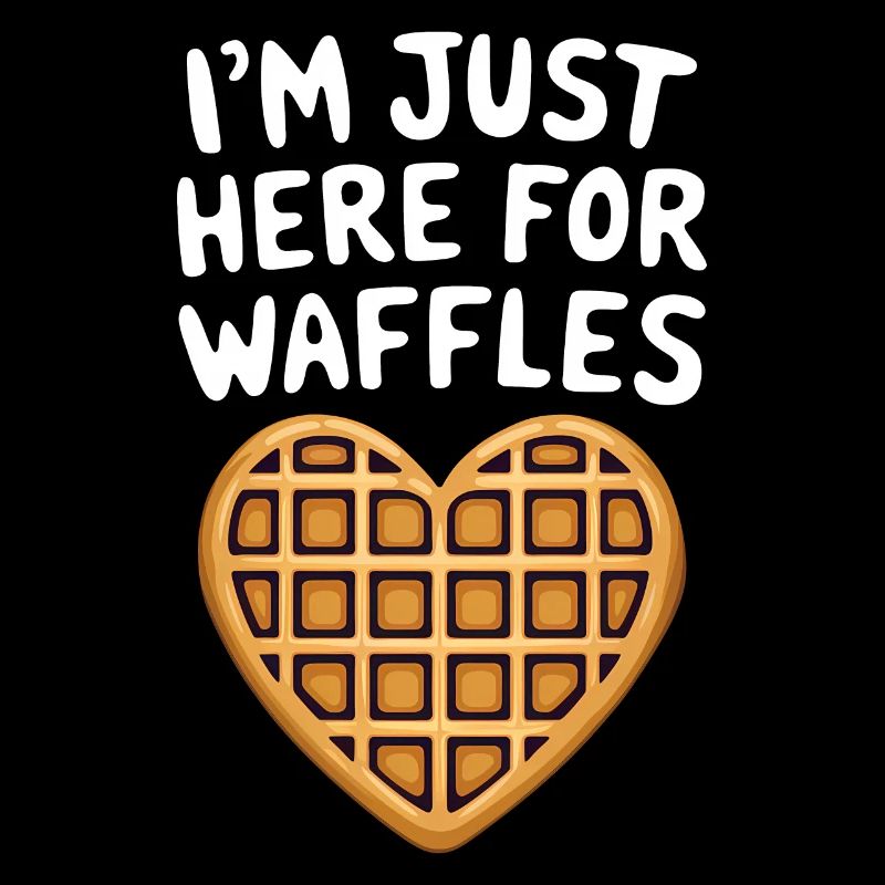 Waffles Saying Dessert Funny Waffles Gift