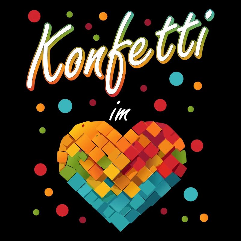 Konfetti Fasching Karneval Spaß Design