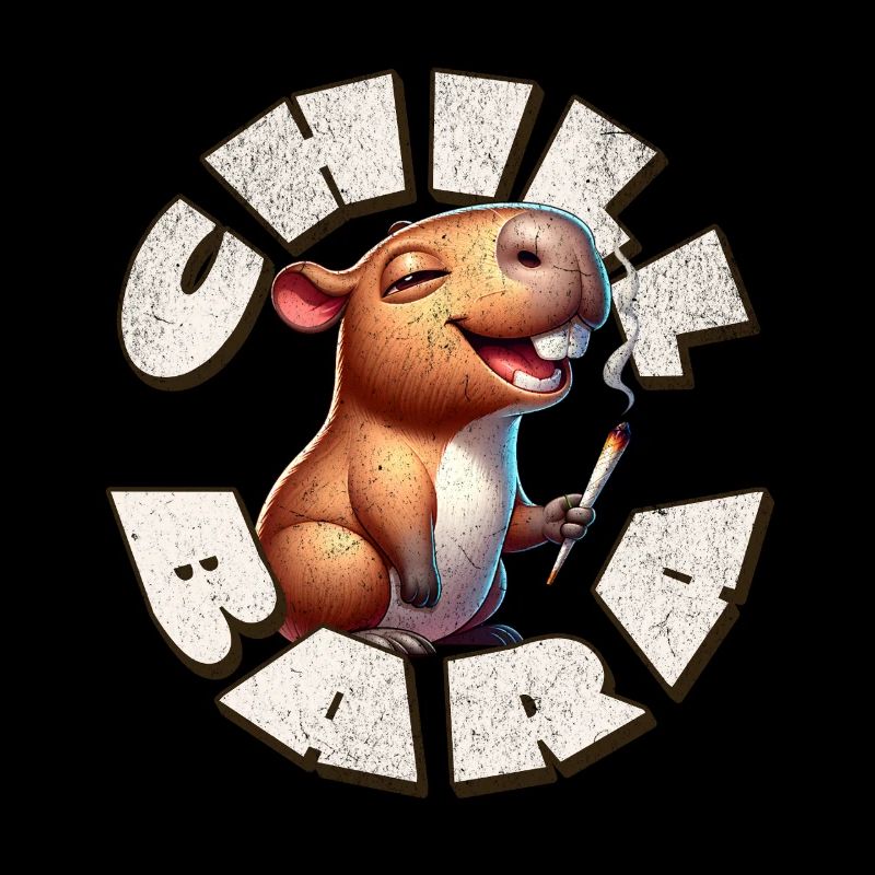 Capybara Chil Bara Smoking Cannabis