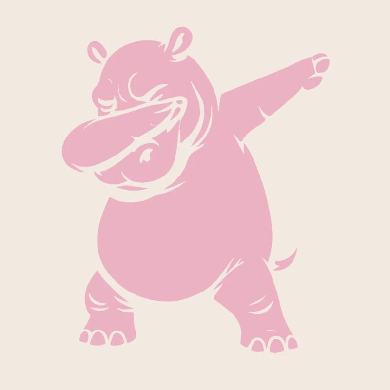 Dabbing Hippo - Dab Dance - Geschenk