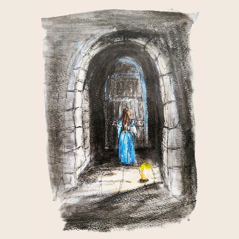 Torbogen-Maiden-Laternenlicht