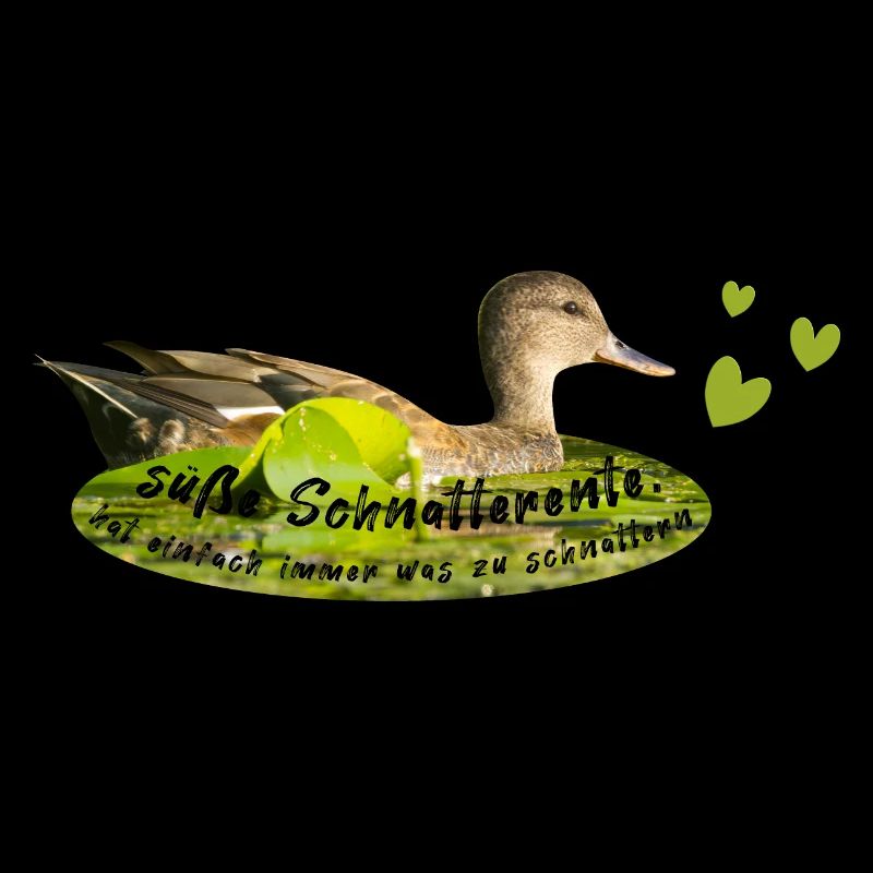 Schnatterente schnattern Quasselstrippe